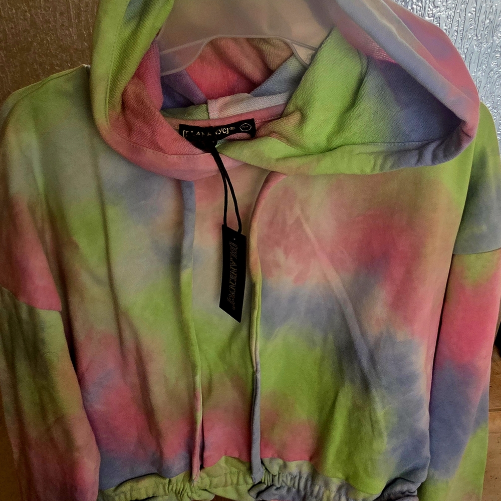 Blank NYC Pastel Tie-Dye Hoodie